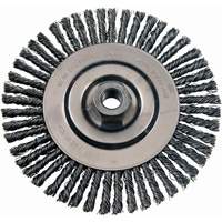Wire Wheel Brushes, 4-7/8" Dia., 0.02" Fill, 5/8"-11 Arbor, Stainless Steel Nuna Depot Inc.