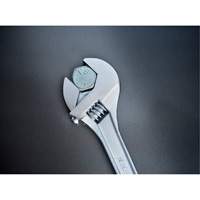 Adjustable Tapered Handle Wrench - Carded, 15" L, 1-11/16"/43 mm Max Width, Chrome/Polished Nuna Depot Inc.