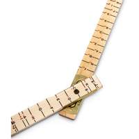Red End&reg; Oversized Brick Mason Rule, 6' L, Wood, 1/16" Graduations Nuna Depot Inc.