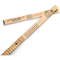 Red End&reg; Oversized Brick Mason Rule, 6' L, Wood, 1/16" Graduations Nuna Depot Inc.