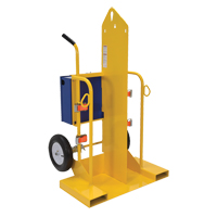 Welding Cylinder Torch Cart, Pneumatic Wheels, 24" W x 19-1/2" L Base, 500 lbs. Nuna Depot Inc.
