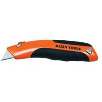 Klein-Kurve&reg; Retractable Utility Knife, Stainless Steel, Heavy-Duty, Rubber Handle Nuna Depot Inc.