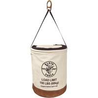 Canvas Bucket with Bucket Top, Canvas, 14" Dia. x 22" H, 150 lbs. Load Rating Nuna Depot Inc.