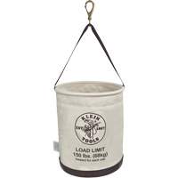 Canvas Bucket, All-Purpose with Drain Holes, Canvas, 12" Dia. x 15" H, 150 lbs. Load Rating Nuna Depot Inc.