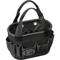 Seau a&eacute;rien &agrave; corps dur avec 29 poches, 14" lo x 10" h, Polyester, Noir Nuna Depot Inc.