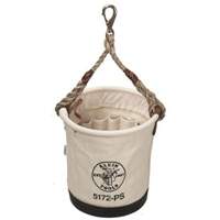 Tapered-Wall Bucket, 12" L x 9" W x 12" H, Canvas, Natural Nuna Depot Inc.
