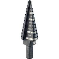 #4 Step Drill Bit, 3/16" - 7/8" , 1/16" Increments, High Speed Steel Nuna Depot Inc.