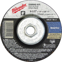 Meule, 4-1/2" x 1/8", Arbre 5/8"-11, Oxyde d'aluminium, Type 27 Nuna Depot Inc.