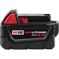 Bloc-piles &agrave; capacit&eacute; &eacute;tendue M18 Redlithium XC5.0 , Lithium-ion, 18 V, 5 A Nuna Depot Inc.