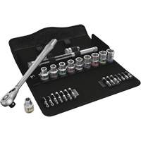Zyklop Metric Metal Ratchet with Switch Lever Set, 29 Pcs, 1/2" Drive Size Nuna Depot Inc.