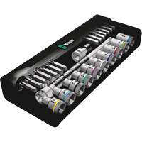 Zyklop Metric Metal Ratchet with Switch Lever Set, 29 Pcs, 1/2" Drive Size Nuna Depot Inc.