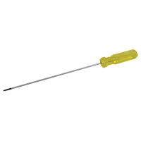 Electrician's Slotted Screwdriver, 1/8" Tip, Round, 6-1/2" L, Plastic Handle Nuna Depot Inc.