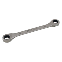Double Box End Gear Ratcheting Wrench, 12 Point, 8 mm x 9 mm, Plain Finish Nuna Depot Inc.