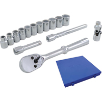 Socket & Attachment Set, 15 Pcs, 3/8" Drive Size Nuna Depot Inc.