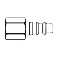 Quick Couplers - 1/2" Industrial, One Way Shut-Off - Plugs, 3/8" Nuna Depot Inc.