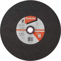 Meule &agrave; tronçonner abrasive, 14" x 3/32", Arbre de 1", Type 1, Oxyde d'aluminium, 4400 Tr/min Nuna Depot Inc.