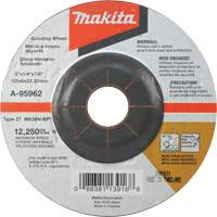 Meule inox, 5" x 1/4", Arbre 7/8", Oxyde d'aluminium, Type 27 Nuna Depot Inc.