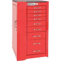 Armoire compl&eacute;mentaire gauche de s&eacute;rie Pro+, 8 tiroirs, 19" la x 19" p x 36-1/2" h, Rouge Nuna Depot Inc.