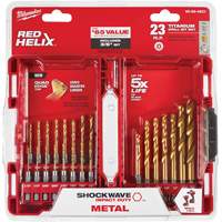 Shockwave Impact Duty Drill Bit Set, 23 Pieces, Titanium Nuna Depot Inc.