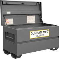Jobsite Storage Box, 48" x 24" x 27-13/16", Steel, Grey Nuna Depot Inc.
