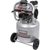 Ultra-Quiet Oil-Free Air Compressor, Electric, 10 Gal. (12 US Gal), 125 PSI, 120/1 V Nuna Depot Inc.