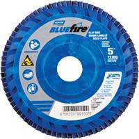 BlueFire R884P Coarse Grit Flap Disc, 5" x 7/8", Type 27, 60 Grit, Zirconia Alumina Nuna Depot Inc.