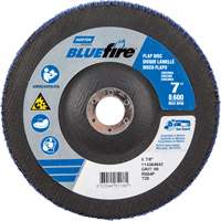 BlueFire R884P Coarse Grit Flap Disc, 7" x 7/8", Type 27, 80 Grit, Zirconia Alumina Nuna Depot Inc.