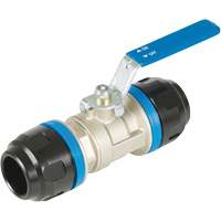 Standard Ball Valve, Aluminum, Manual, 1", Push Nuna Depot Inc.