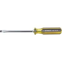 100 PLUS&reg; Standard Slotted Tip Screwdriver, 5/16" Tip, Square, 11-1/8" L, Plastic Handle Nuna Depot Inc.