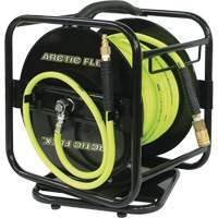 Manual Hose Reel with Hybrid Polymer Air Hose, Air, 1/4" x 100', Single Hose Nuna Depot Inc.