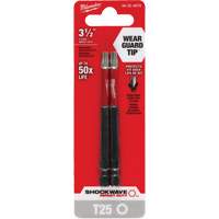 Embout de tournevis Shockwave Impact Duty, Torx, Embout T-25, Prise 1/4", Longueur 3-1/2" Nuna Depot Inc.