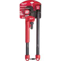 Cl&eacute; &agrave; tuyau adaptable Cheater, Cap des m&acirc;choires 2-1/2", Longueur 18"/24"/10", Fini Rev&ecirc;tement en poudre, Prise Ergonomique Nuna Depot Inc.