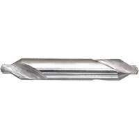 Drillco&reg; Combined Centre Drill & Countersink, #1, 3/64" Small Diameter, 1/8" Large Diameter, High Speed Steel Nuna Depot Inc.