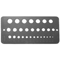 Gabarit de diam&egrave;tres pour foret fractionnaires Drillco Nuna Depot Inc.