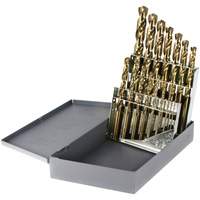 DRILLCO Heavy-Duty Jobber Length Drill Bit Set, 15 Pieces, Cobalt Nuna Depot Inc.