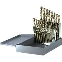 DRILLCO Heavy-Duty Jobber Length Drill Bit Set, 21 Pieces, Cobalt Nuna Depot Inc.