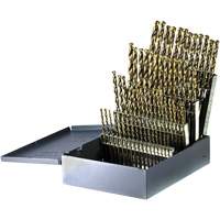 DRILLCO Heavy-Duty Jobber Length Drill Bit Set, 60 Pieces, Cobalt Nuna Depot Inc.