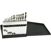 DRILLCO Metric Jobber Length Drill Bit Set, 13 Pieces, High Speed Steel Nuna Depot Inc.