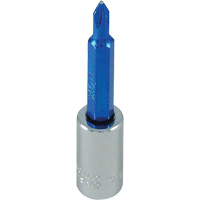 Douille tournevis &agrave; embout bleu, Phillips, #1, Prise 1/4" Nuna Depot Inc.