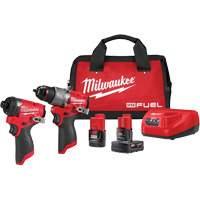 Ensemble tournevis-perceuse 1/2" M12 Fuel & tournevis hexagonal &agrave; percussion 1/4", Lithium-ion, 12 V Nuna Depot Inc.