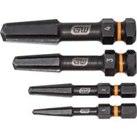 Bolt Biter Screw Extractor Set, High Speed Steel, 4 Pieces Nuna Depot Inc.