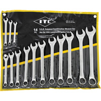 ICW-14PS Polished Wrench Set, Combination, 14 Pieces, Imperial Nuna Depot Inc.