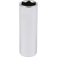 Chrome Socket, 9/16", 3/8" Drive, 6 Points, Deep Nuna Depot Inc.
