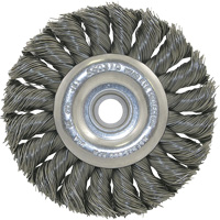 3K114 Unthreaded Knot Twisted Wire Wheel, 3-1/4" Dia., 0.014" Fill, 3/8"-1/2 Arbor Nuna Depot Inc.