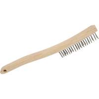 3LHSS Brosse &agrave; r&eacute;curer manuelle, Acier inoxydable, 3 x 19 rangs de fils, Longueur 13-3/4" Nuna Depot Inc.