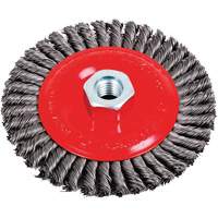 Stringer Bead Brushes for Angle Grinders, 5" Dia., 0.02" Fill, 5/8"-11 Arbor, Steel Nuna Depot Inc.
