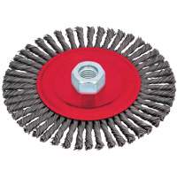 Stringer Bead Brushes for Angle Grinders, 6" Dia., 0.02" Fill, 5/8"-11 Arbor, Steel Nuna Depot Inc.