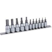JHBS-11S Hextractor SAE Bit Socket Set, Hex, 1/4"/3/8" Drive, 11 Pcs Nuna Depot Inc.