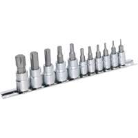 JHBS-11M Hextractor Metric Bit Socket Set, Hex, 1/4"/3/8" Drive, 11 Pcs Nuna Depot Inc.