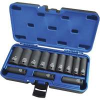 PS1238D Jeux - douilles, 12 Mcx, Chocs, Prise de 3/8", Profond Nuna Depot Inc.